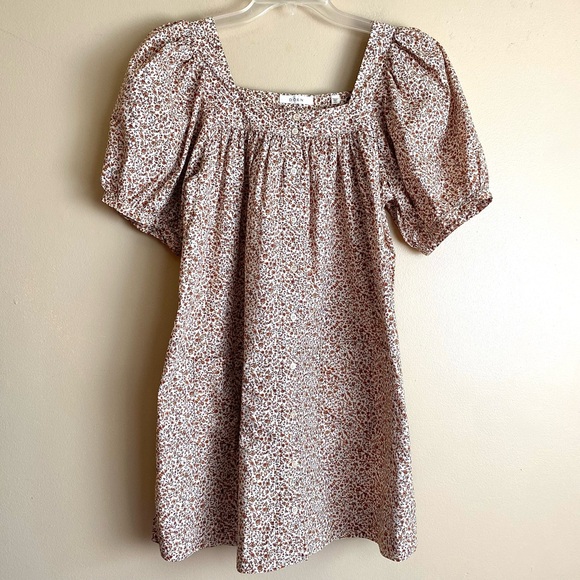 DÔEN Meadow Dress in Sienna Champignon Floral - Picture 6 of 15